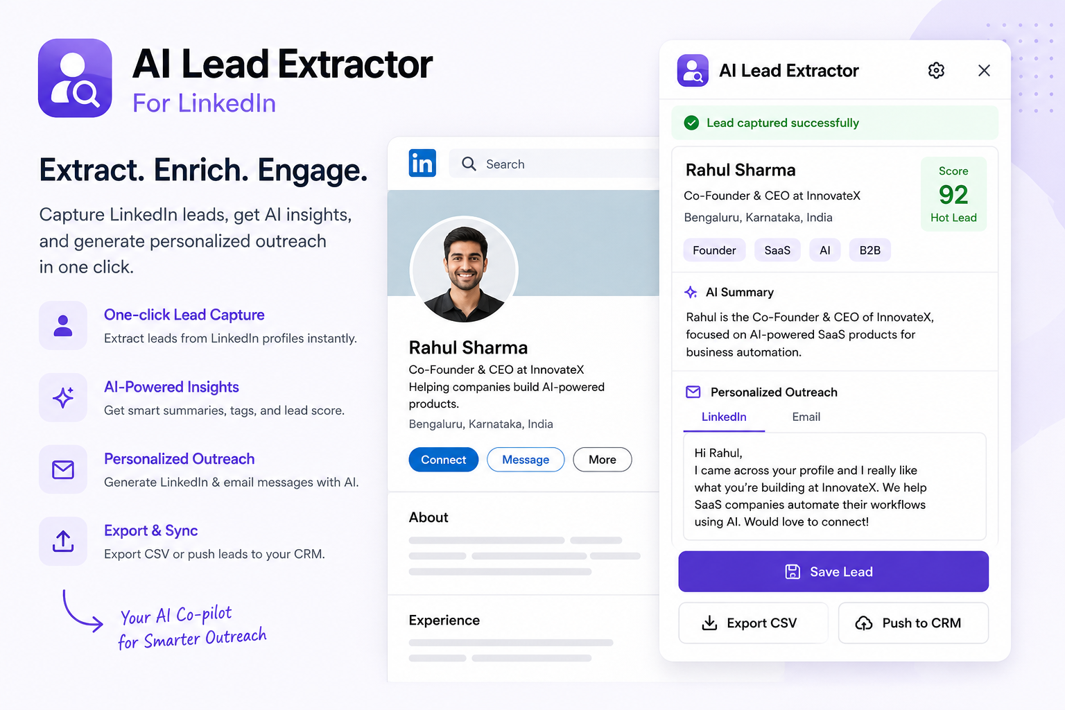 AI Lead Extractor product preview