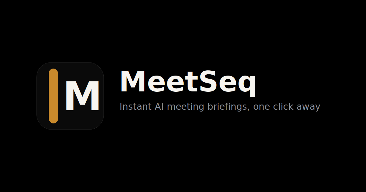 MeetSeq product preview